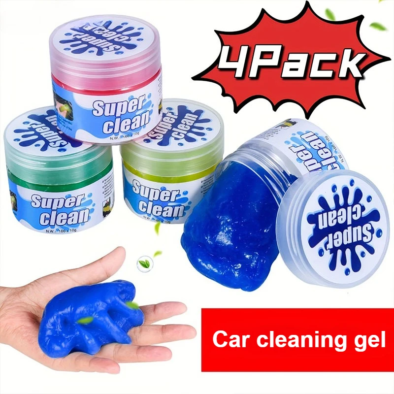 Gel de limpeza para carro, detalhando slime limpo, limpador de massa interior do carro, lama de limpeza mágica universal para teclado e notebook