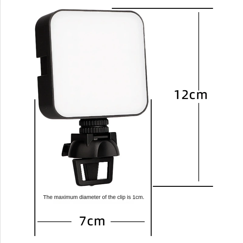 1 Stuks Led Videocamera Licht 6500K Mini Voor Dslr Cam Led Paneellamp Foto Video Verlichting Met 1/4 Inch Schroefgat