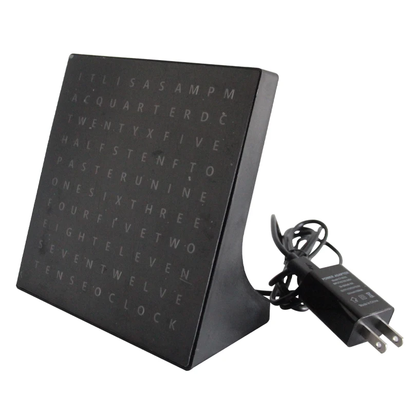 

CP37S Desktop LED Electronic Text Display Time Clock German Word Clock With Led Light