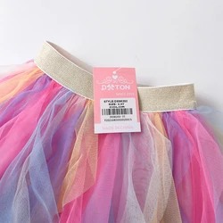 DXTON Falda tutú de tul para ballet niña – Color degradado