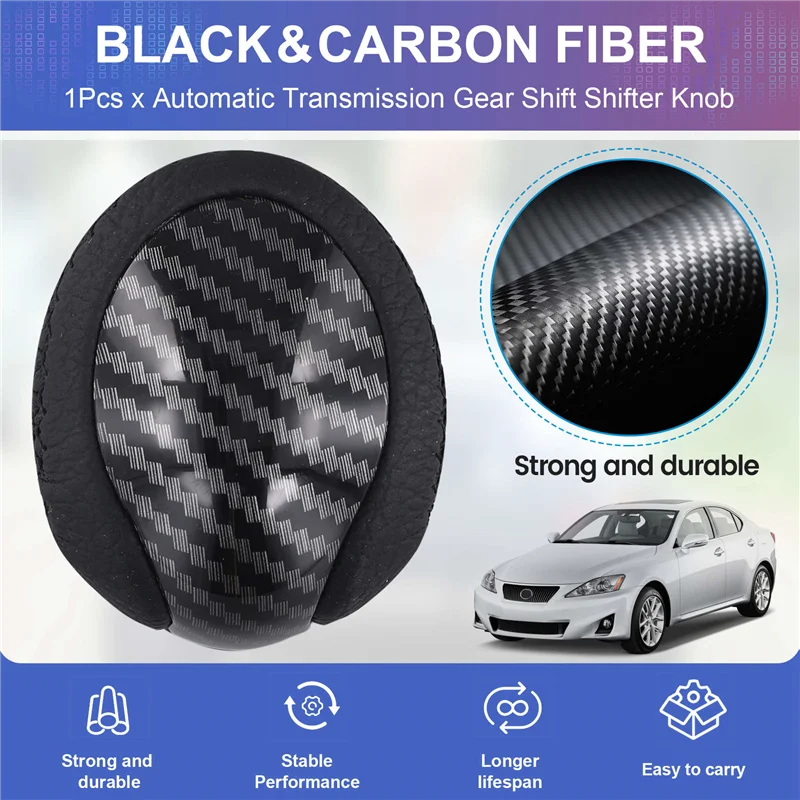 مقبض ناقل الحركة القوي كرة اليد PTR51-53080 لكزس IS250 IS350 ISC 2006-2013 مقبض رافعة شيفتر الخط الأسود