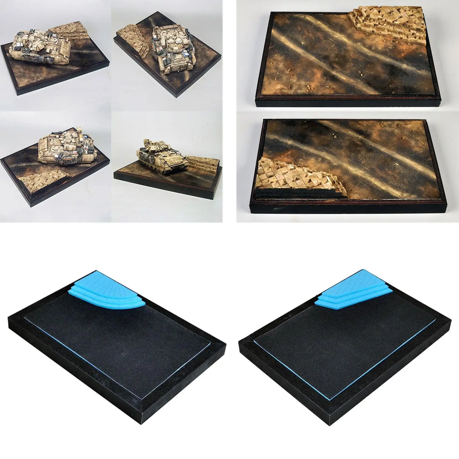 

1:35 автомобильная витрина в сборе, модель здания, диорама, сцена, многофункциональная витрина автомобиля, база «сделай сам», для декора парковки