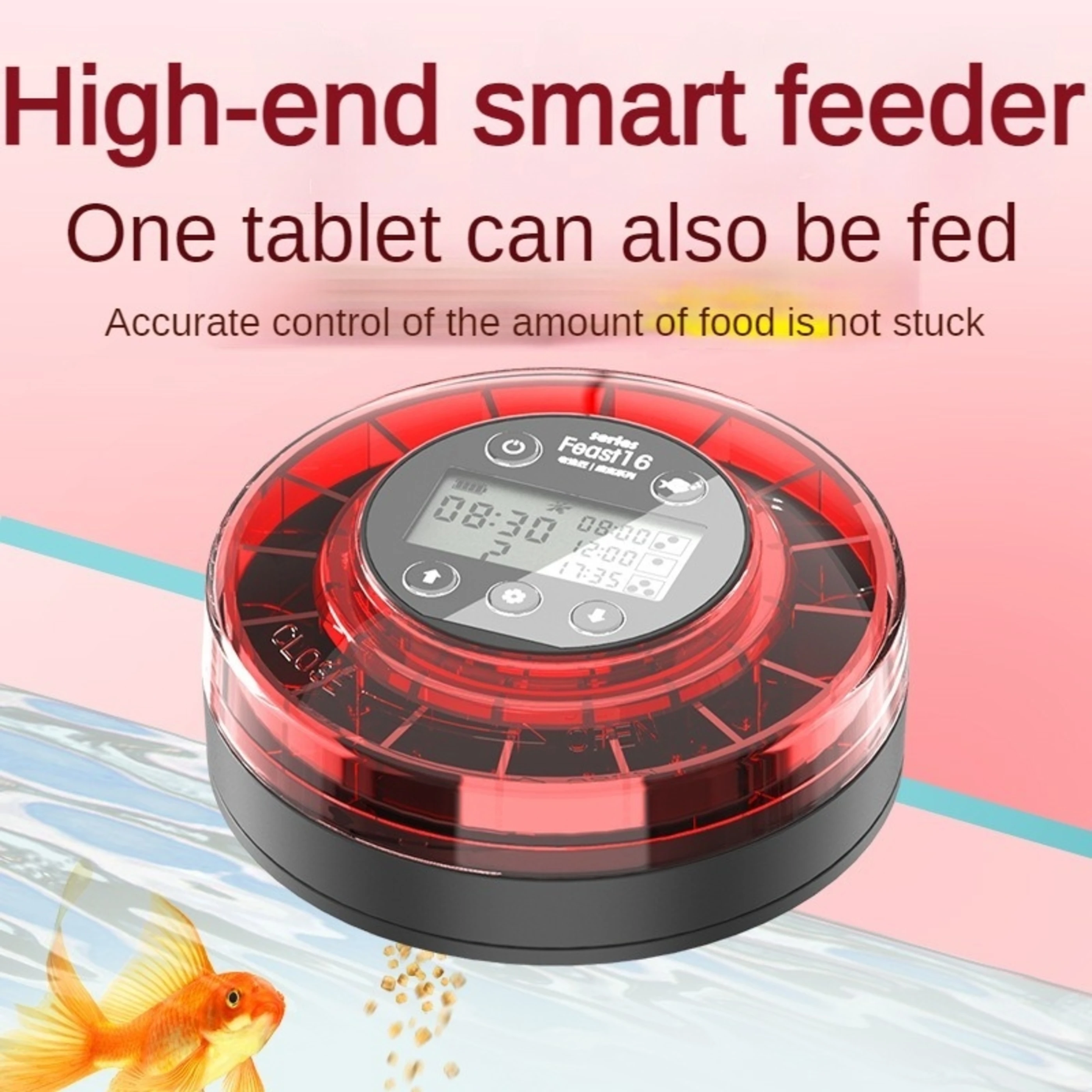 Automatic feeder, fish feeding device, fish tank, timed automatic feeding, precise feeding, fish feeding