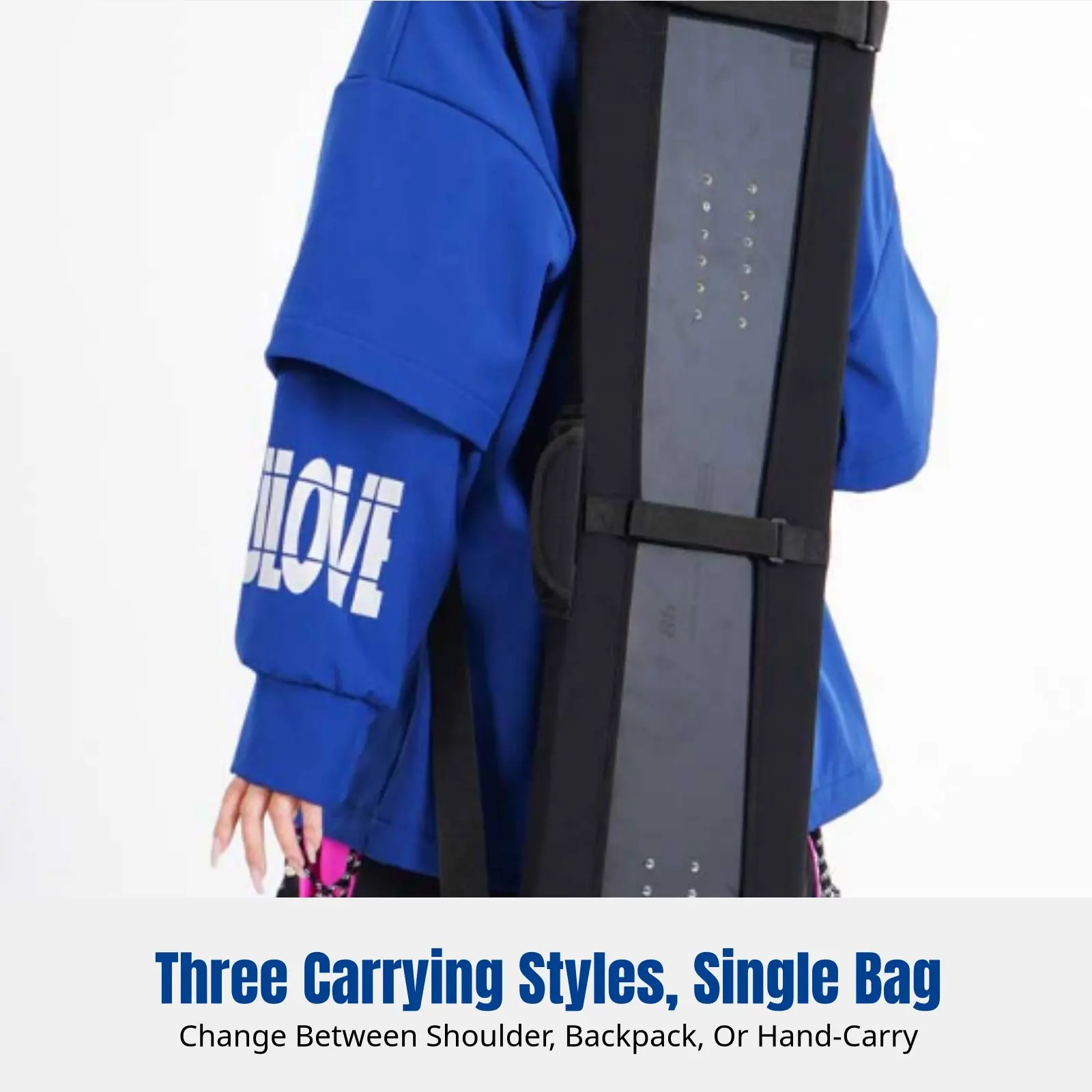 

Ski Board Backpack, Powderboard Equipment Storage Bag, Waterproof Tear-Resistant, Double Shoulder, Protective Cover