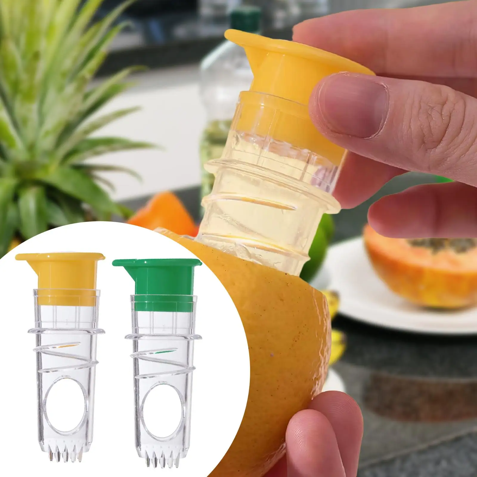 

2Pcs Lemon Squeezer Juice Extractors with Filter Fruits Manual Lime Juicers