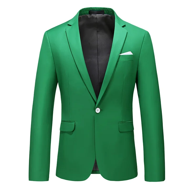 15 Color Classic Formal Suit Jackets Men New Single Button Slim Fit Business Blazers Formal Office Casual Slim Fit Blazer M-6XL