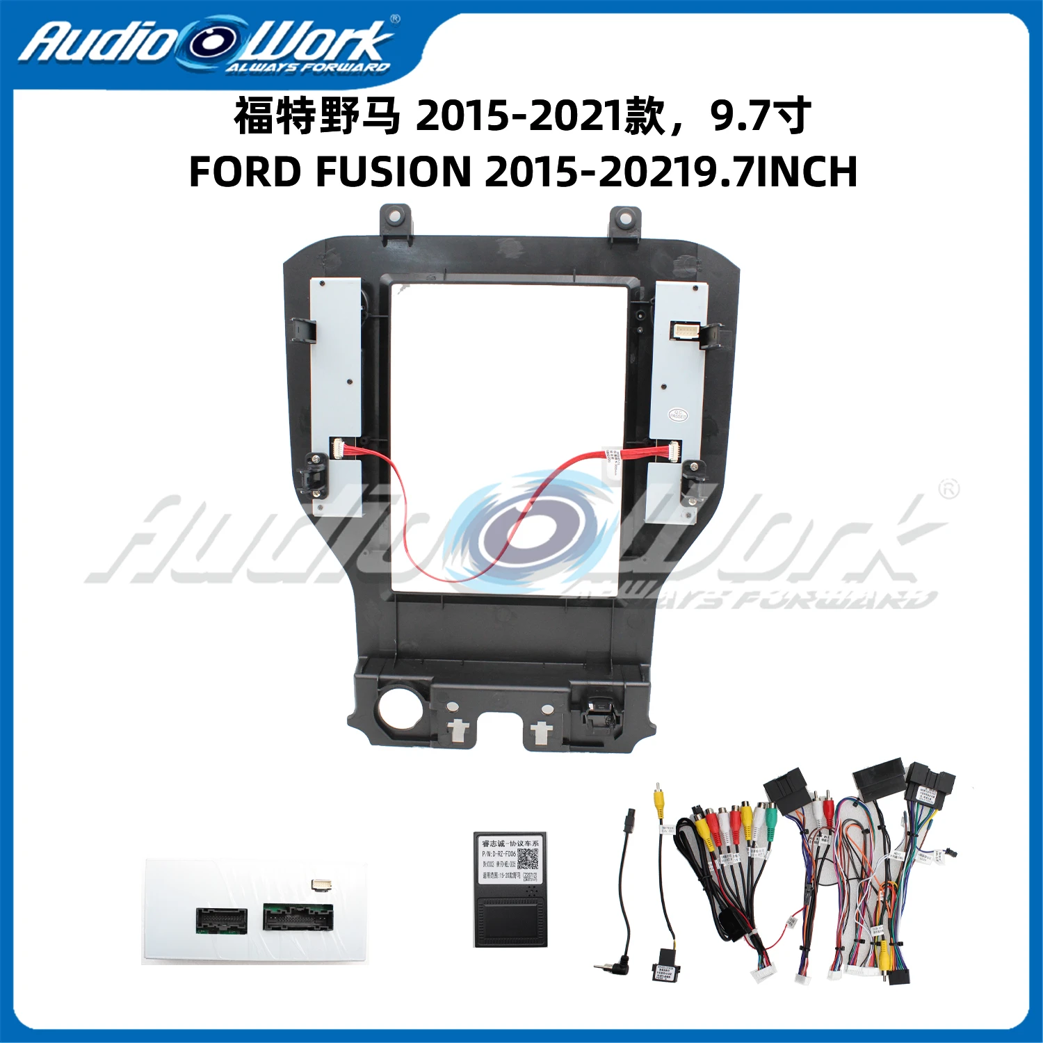 Auto Audio เครื่องเล่นมัลติมีเดียวิทยุกรอบรถสเตอริโอวิดีโอสําหรับ 2013-2014 Ford fusion 9.7 นิ้ว