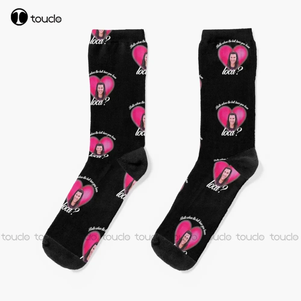

Funny Where The Hell Have You Been Loca Bella Socks Black Socks Women 360° Digital Print Unisex Adult Teen Youth Socks Gift