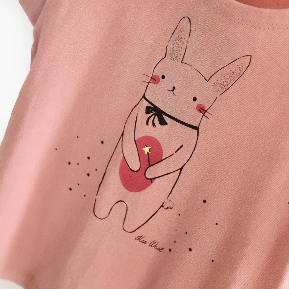 New children's T-shirt cute cartoon print girls short sleeved summer casual T shirts boy soft home wear Comfortable cotton shirt