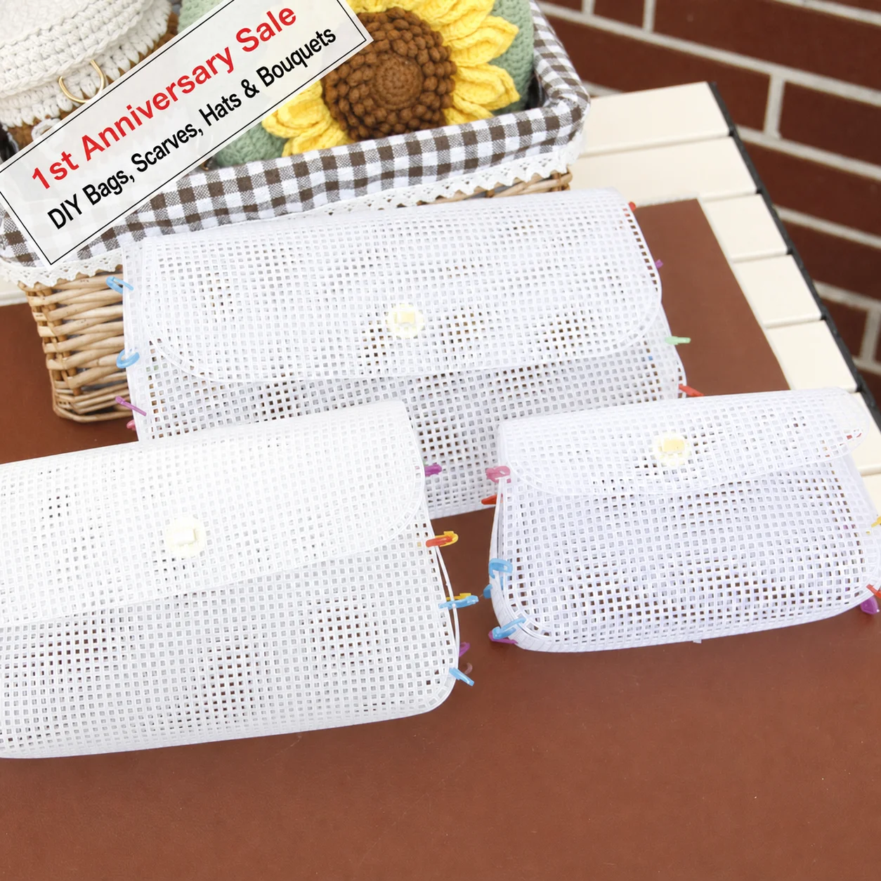 Plastic Pre-Cut Mesh Sheets for DIY Crafts