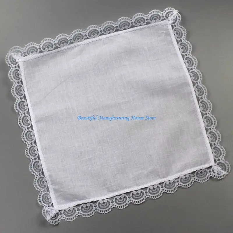 

E56A Portable Lace Pocket Handkerchief for Wedding Gift Wedding Hankies