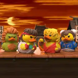 Numskull TUBBZ Duck Street Fighters Cosplaying Collectible Ducks Cos Role Action Figures  Desktop Decoration Game Character Toys