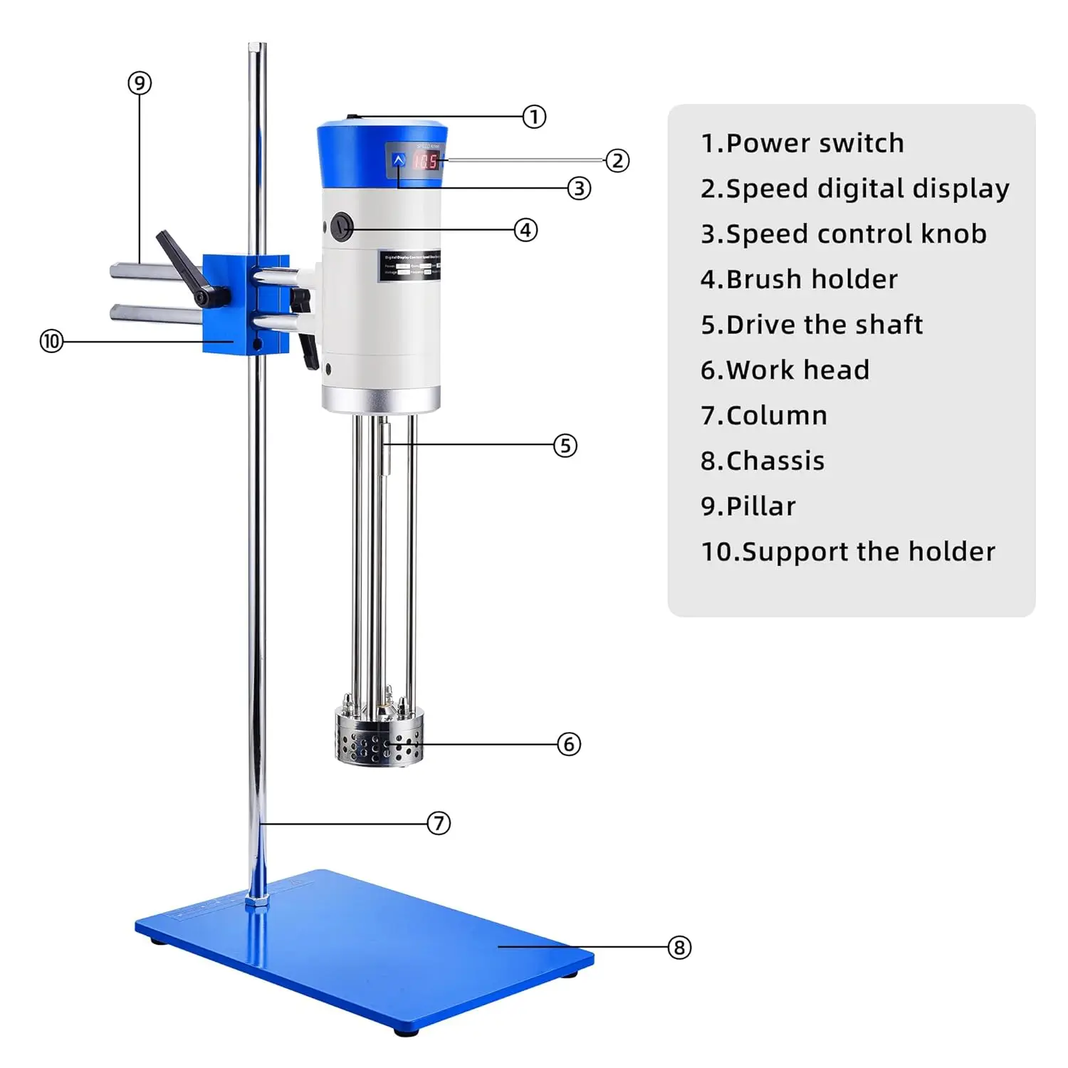 40l High Speed Mixing Cosmetics Lotion Emulsified Scrub Cream Homogenizer High Shear Mixer Lab Emulsifying Homogeneizador