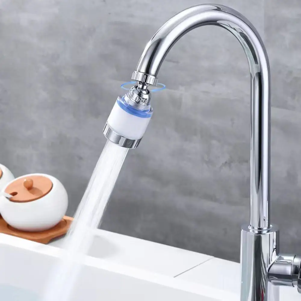 360°Rotating Rotatable Sprayer Booster Soften Filtered Faucet Water Filter Bath Purifier Showers Head Tap Bubbler