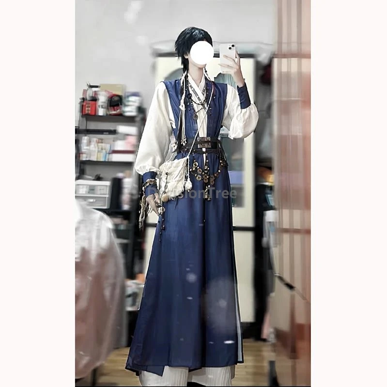 

2026new unisex cosplay costume suit teenager temperament chinese wuxia style hanfu outfit versatile ancient style taoist garment