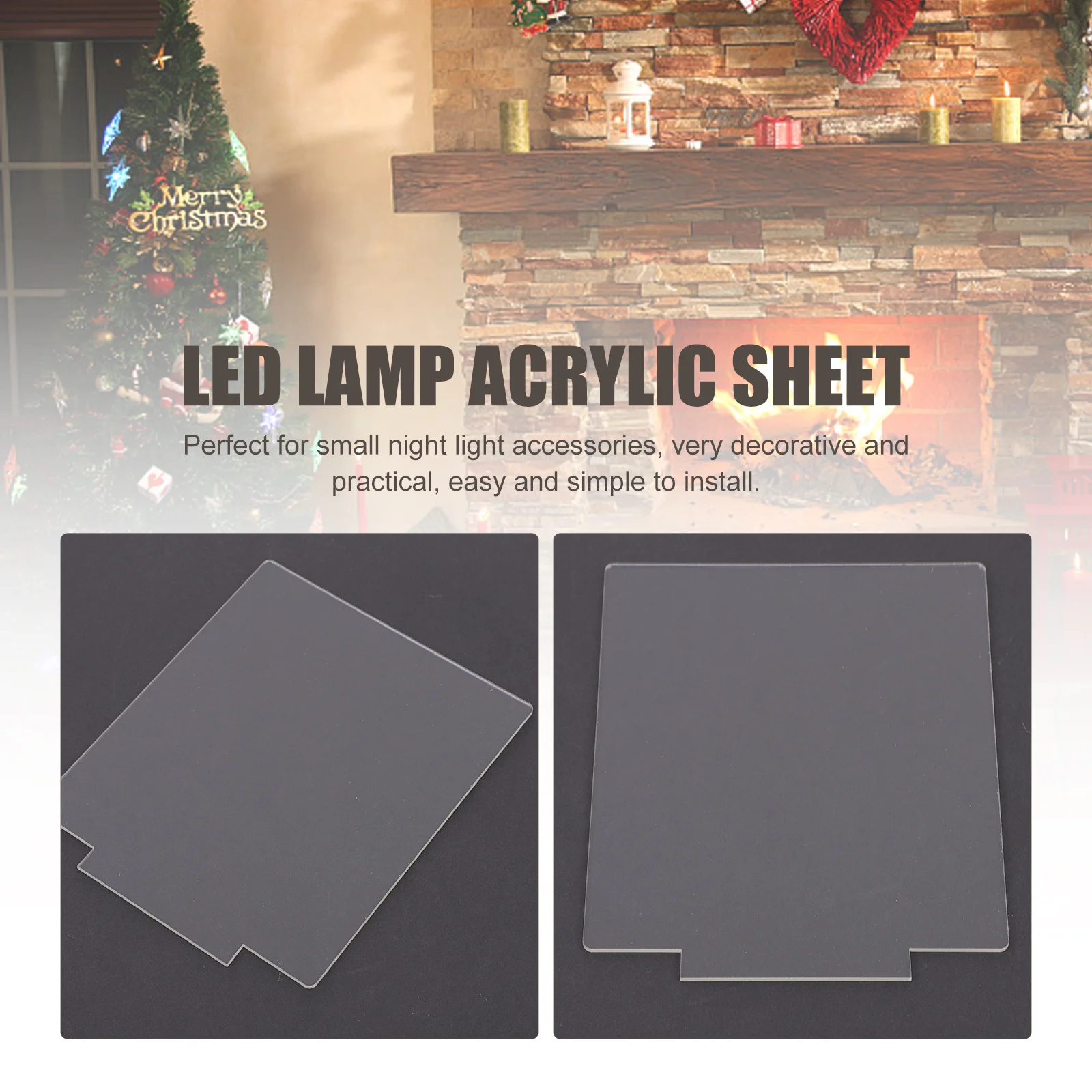 

4 pcs Transparent Acrylic Led Light Sheet Board Diy Lamp Card Plate For Night Light Durable Creative Practical Lamp Base