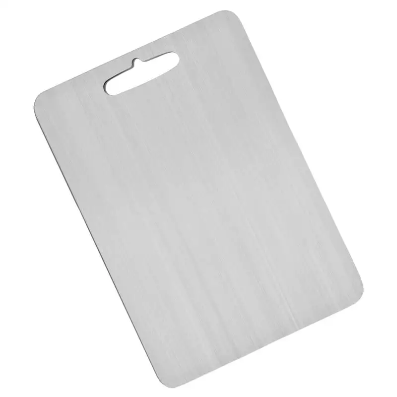 

Titanium Cutting Board Large Double-Sided Metal Large Cutting Board Easy Grip Fruit Cutting Block For Kitchen Countertop