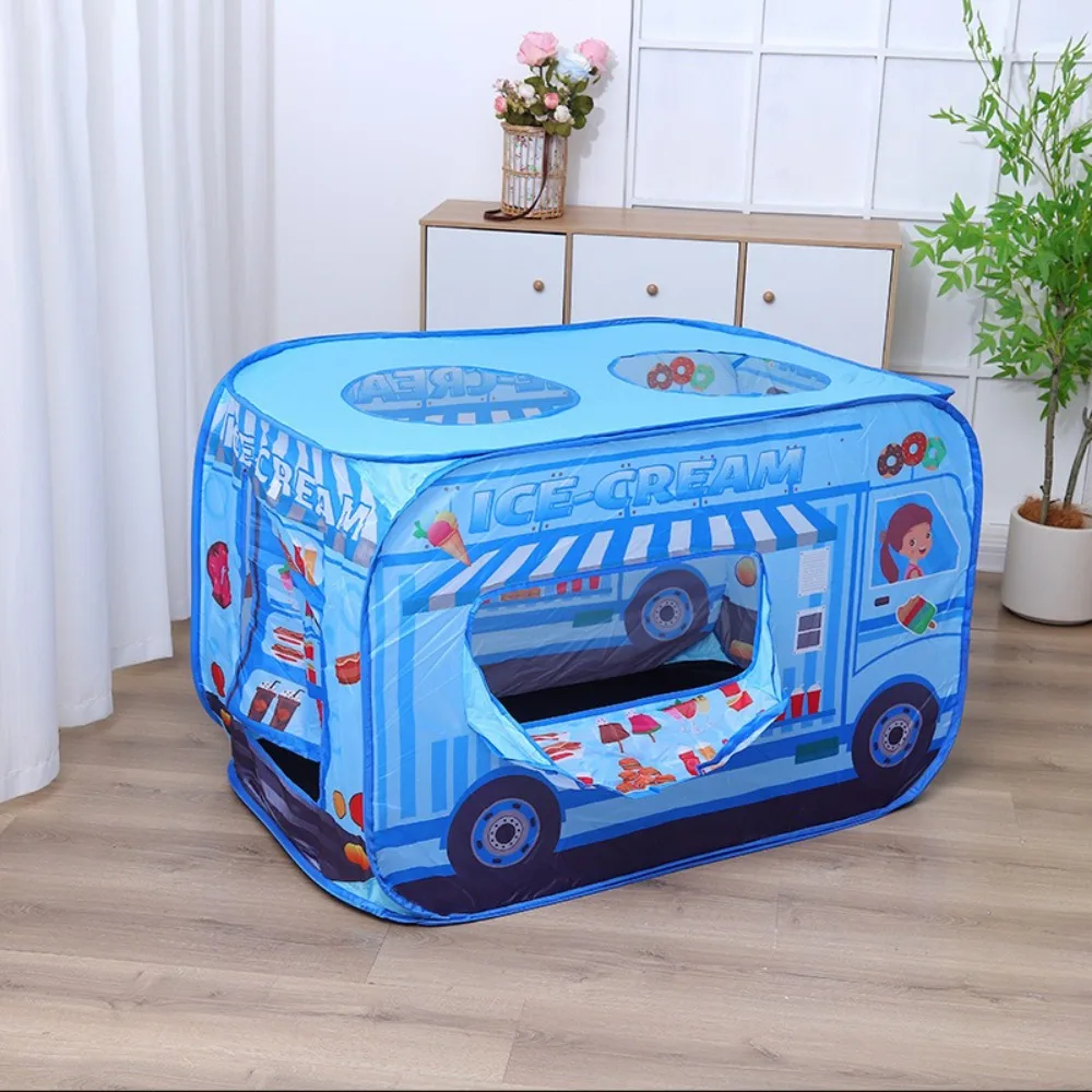 Foldable Ice Cream Tent Sturdy with Carrying Bag Princess Castle House Tents Convenient Children Play Tent Indoor Outdoor