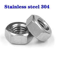 2-100pcs DIN934 m1 m1.2 m1.4 m1.6 m2 m2.5 m3 m4 m5  m6  m8 Stainless Steel A2 Hex Hexagon Metric Nut