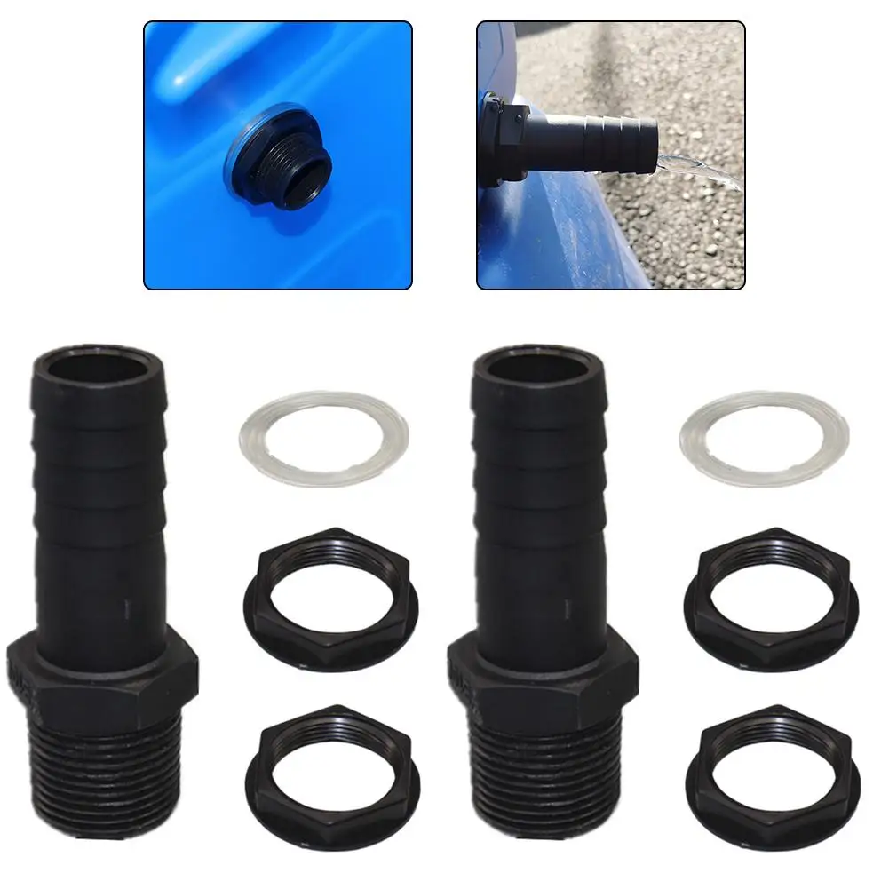 

Для прочных пластиковых соединителей для шлангов диаметром 25 мм, 2 комплекта для бочек с дождевой водой включает уплотнительные кольца и соединительные шайбы.