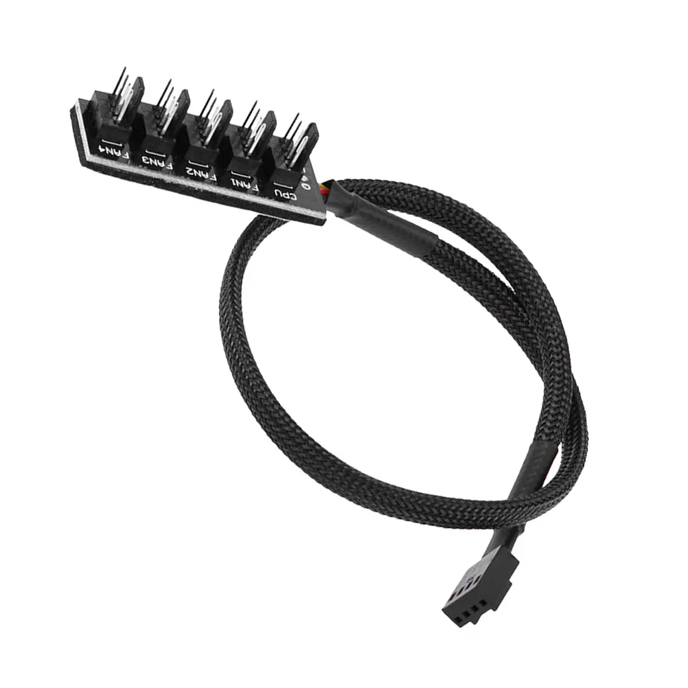 

5 pc Motherboard Extension Adapter Splitter Cable Fan Connector 4-Pin Cable PWM Interface Notebook Cooler