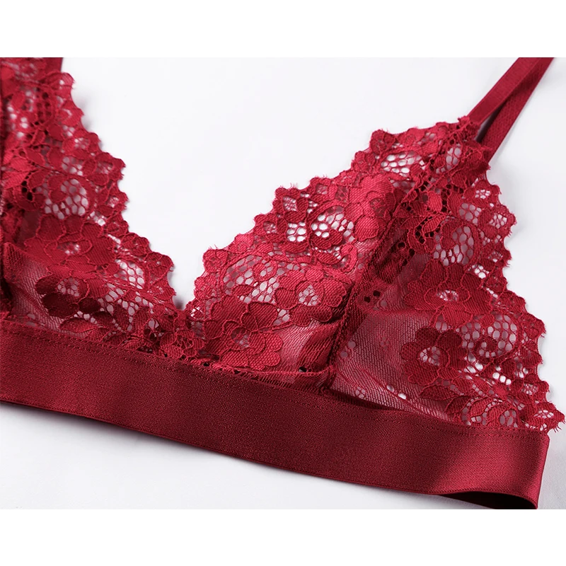 Women's Lace Bralette, Sexy Thin Transparent Bra