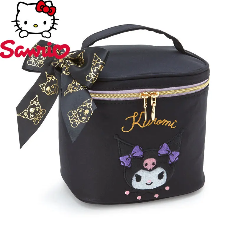 Sanliou Kuromi New Cosmetic Bag Luxury Brand Portable Women's Cosmetic Bag Large Capacity Cute Girl Storage Bag Washing Bag