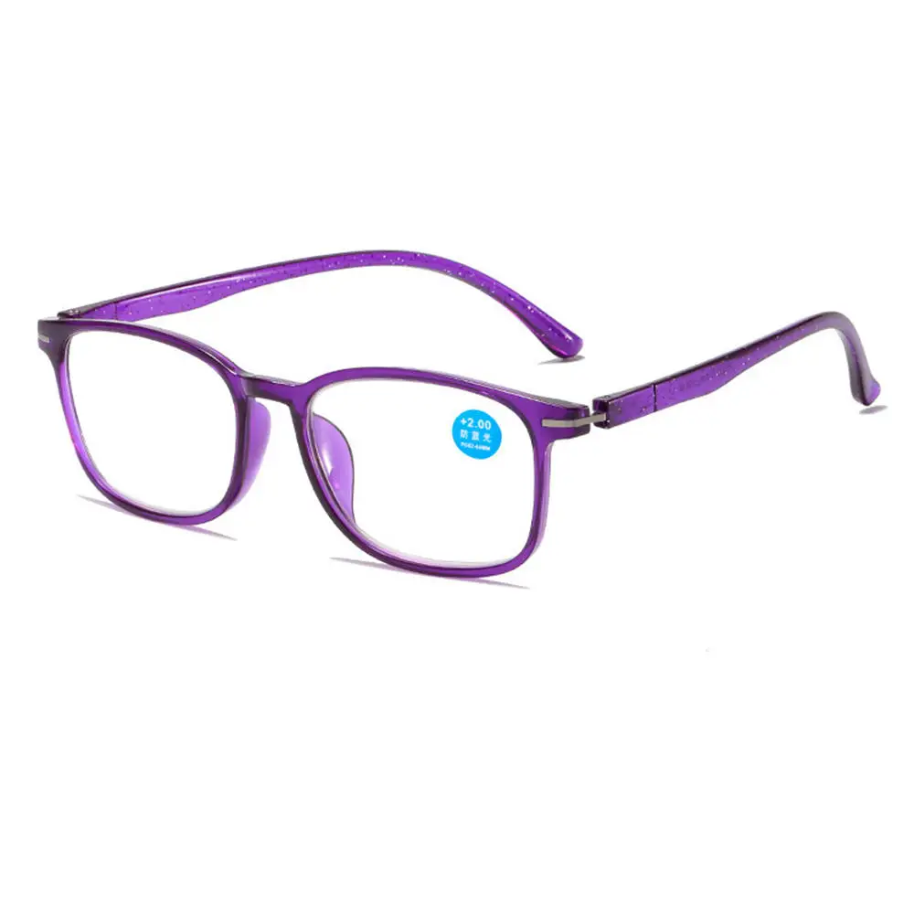 TR90 Reading Glasses Women Men Anti-blue Light Small Frame Purple Red Black Plus Presbyopic Eyeglasses +1.0+2.0+2.5+3.0+3.5+4.0