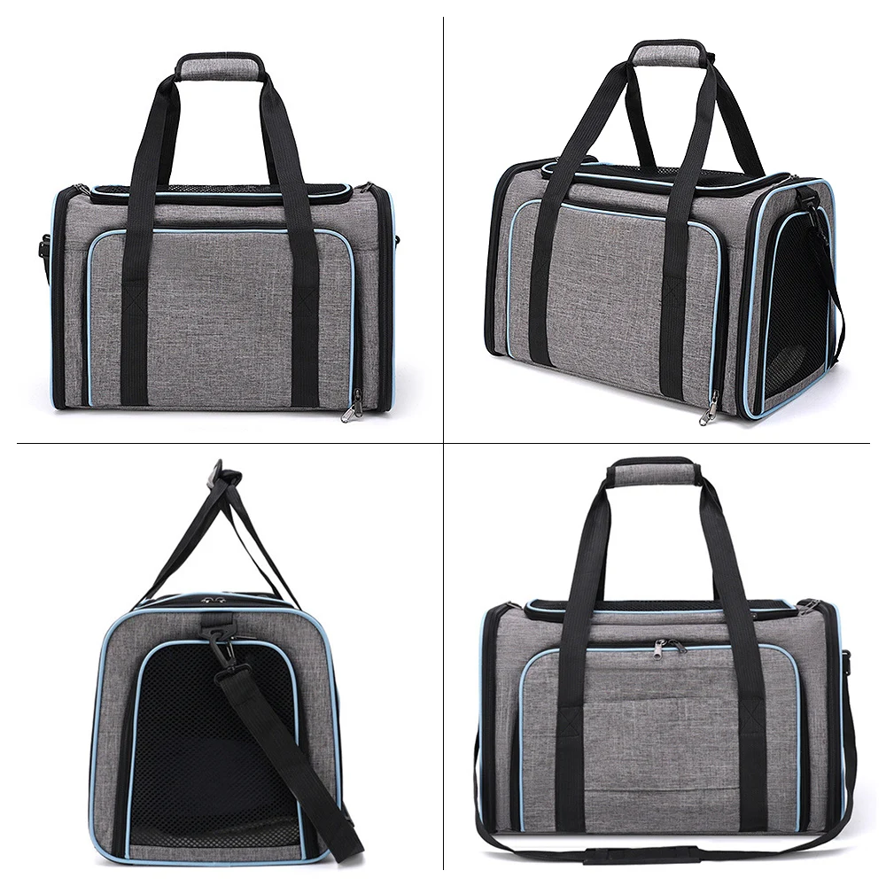 Breathable Expandable Foldable Dogs Cats Ventilate Transport Bag Cat Travel Bag Pet Supplies Portable Pet Carrier Bag