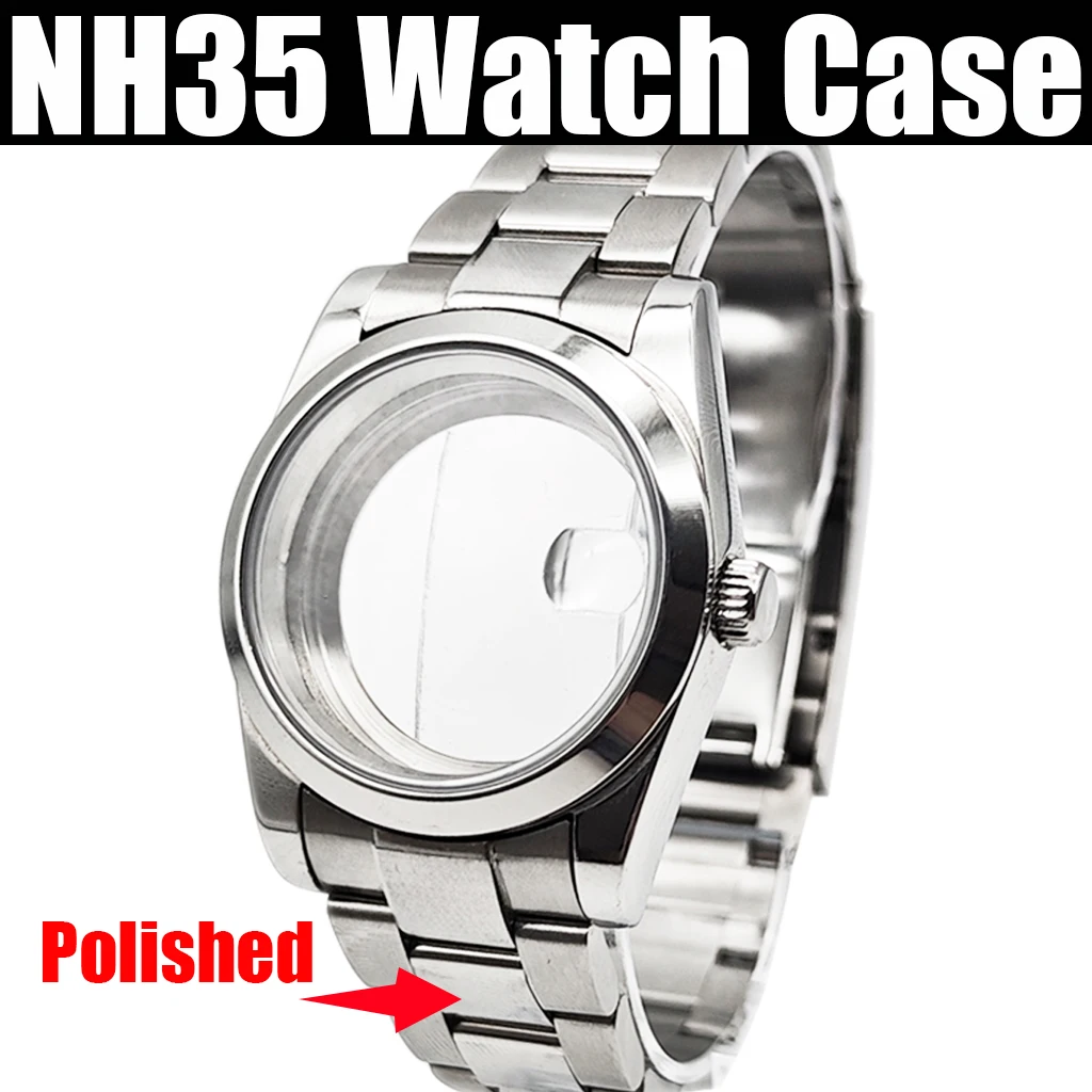 RICHUS NH35 Case 36mm/39mm Sapphire Crystal Suitable For NH35 NH36 ETA2824 2836 Miyota8215 PT5000 Movement Watch Accessories