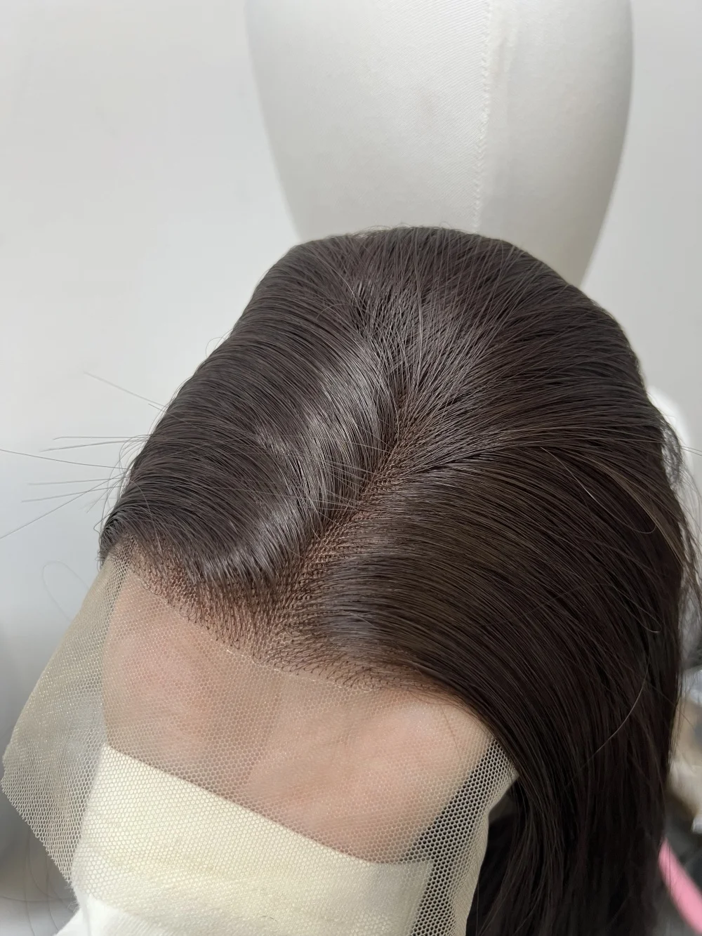 Braune schwarze Perücke für Frauen, 13 x 4 HD-Perücken, Spitze-Frontal, 66 cm langes Haar, synthetische Perücken, Cosplay, verschiedene Verwendung, gerade Spitzenperücken, Perücken