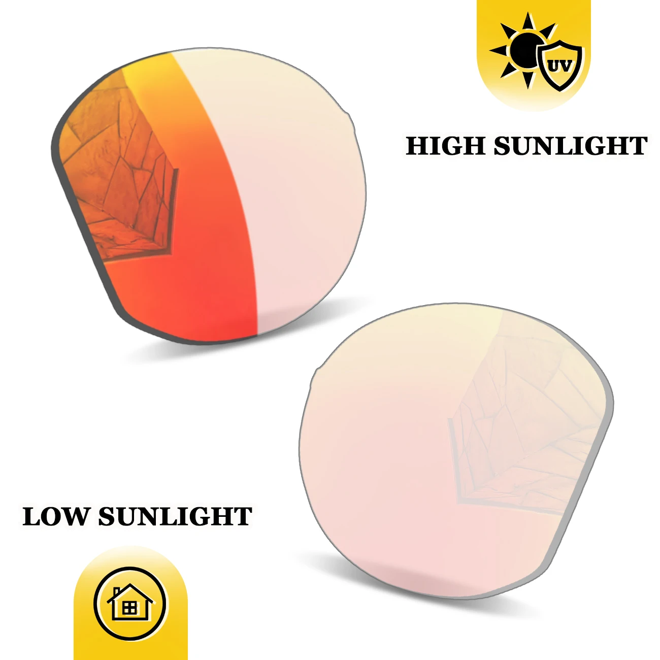 

Transition Premium Replacement Lenses for Oakley HSTN RX OX8139 52mm HSTN RX Asian Fit OX8139A 52mm – Non Polarized