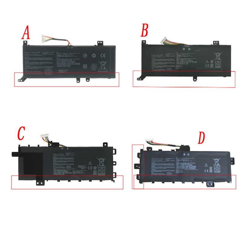 JCLJF new B21N1818  C21N1818 Laptop Battery For ASUS VivoBook 17 X712 X712FA X712FB B21N1818-2 B21N1818-3 B21N1818-1 32Wh 37Wh