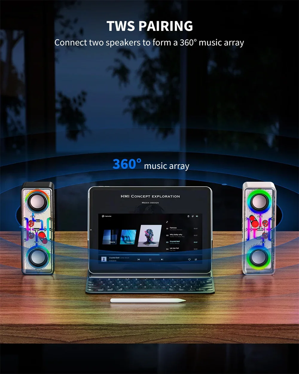 

Портативный диджейский динамик со съемным ремешком и FM-радио — быстрая зарядка 10000 мАч для езды на велосипеде/уличных выступлений