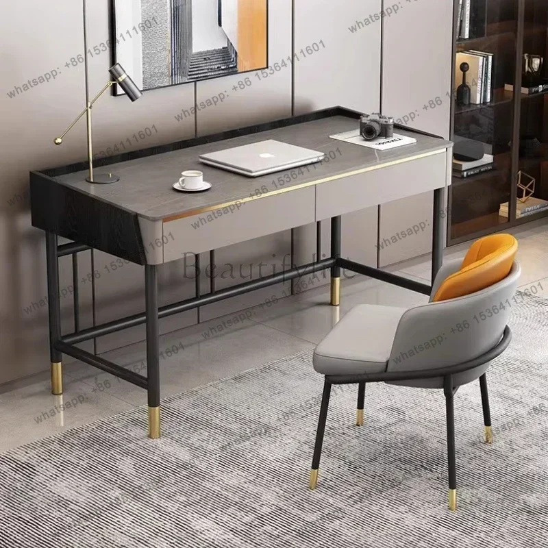 D14Storage Luxury Modern Office Desks Drawers Chair Asthetic Writing Standing Computer Desks Gaming Laptop Scrivania Furniture