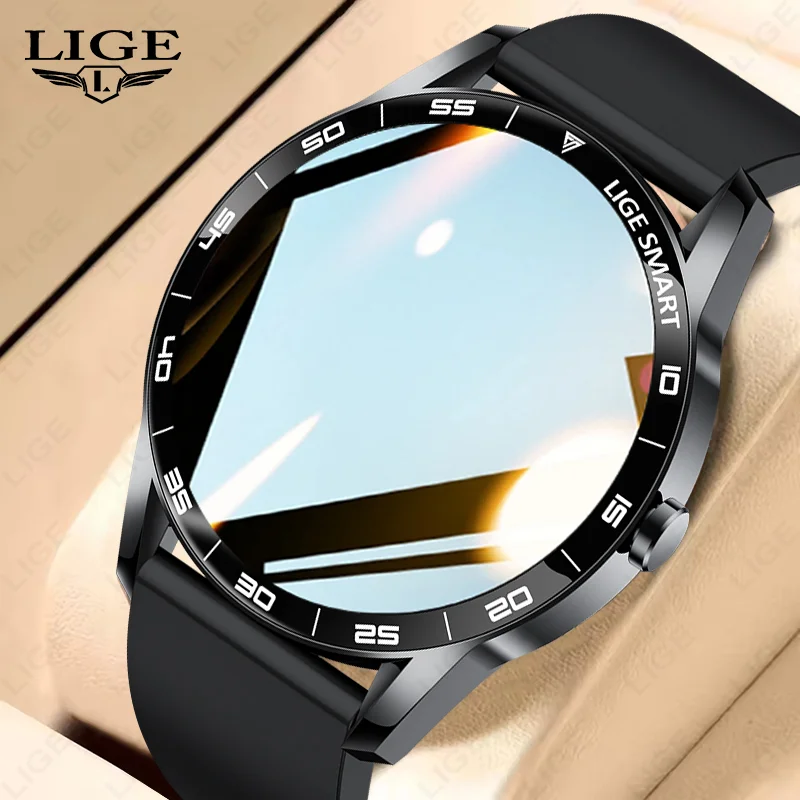 

LIGE 1,38 "HD умные часы с голосовым вызовом, оповещение о сообщениях, монитор здоровья, мужские спортивные часы для фитнеса, женские умные часы для Android iOS