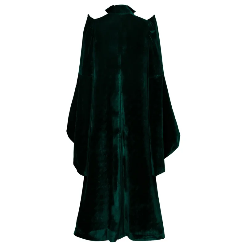 Bear's Den Professor Minerva McGonagall Cosplay Costume Outfits Velvet Cape Green Cloak Wand Hat Set For Women Hallowe New 2025