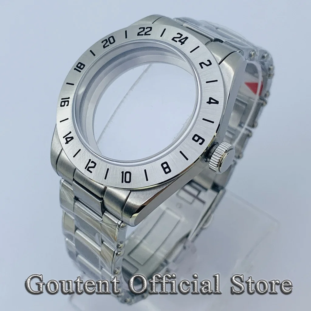 

Goutent 39mm Stainless Steel Domed Sapphire Glass Watch Case Fit NH34 NH35 NH36 ETA2824 PT5000 Automatic Movement