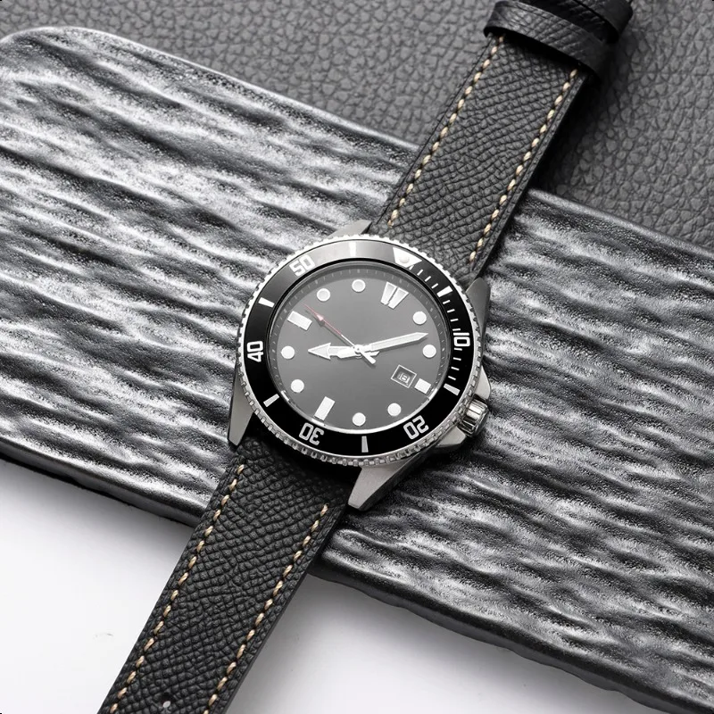 for Seiko Leather Watch Band 18mm 19mm 20mm 22mm Cowhide Leather Watch Strap  Vintage Handmade Wristbelt Soft Men Women Bracelet image 6