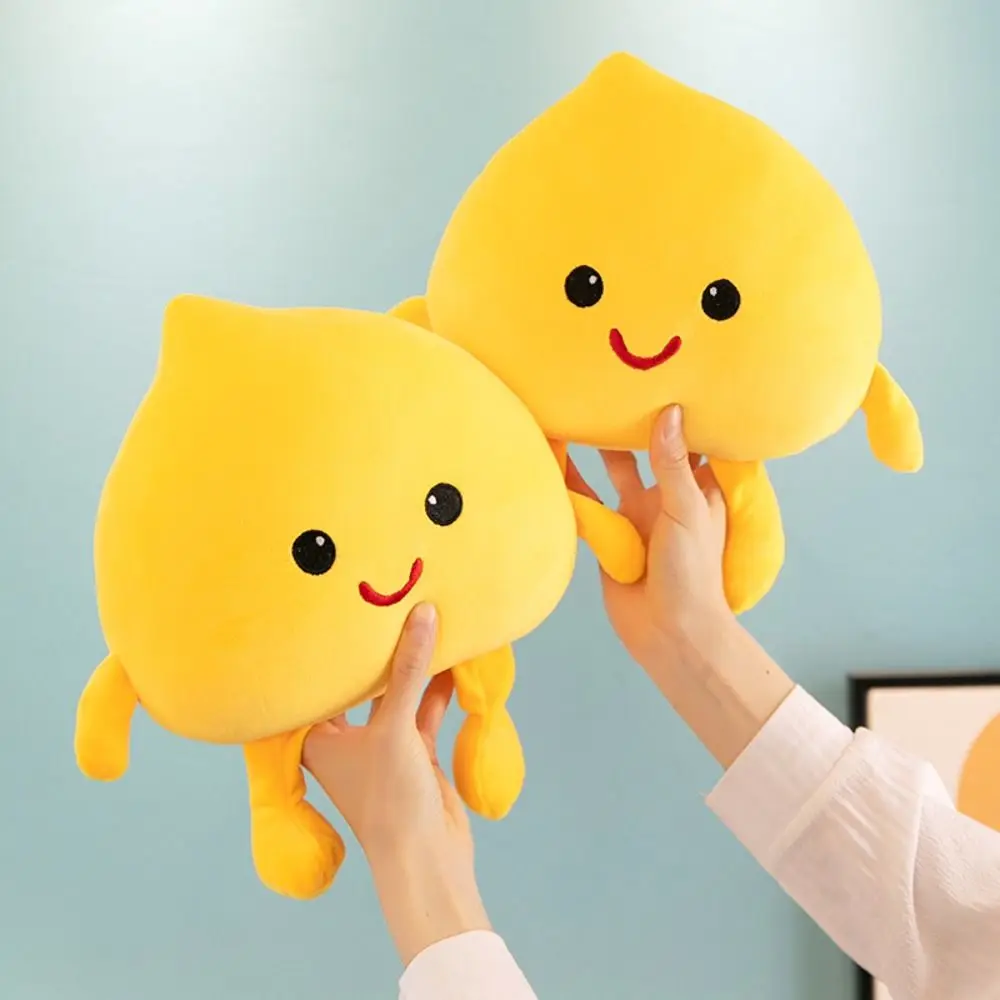 Smile Face Little Spark Man Plush Toys Yellow Little Flame Cartoon Stuffed Doll 30/40/60cm Stuffed Little Spark Plush Pillow