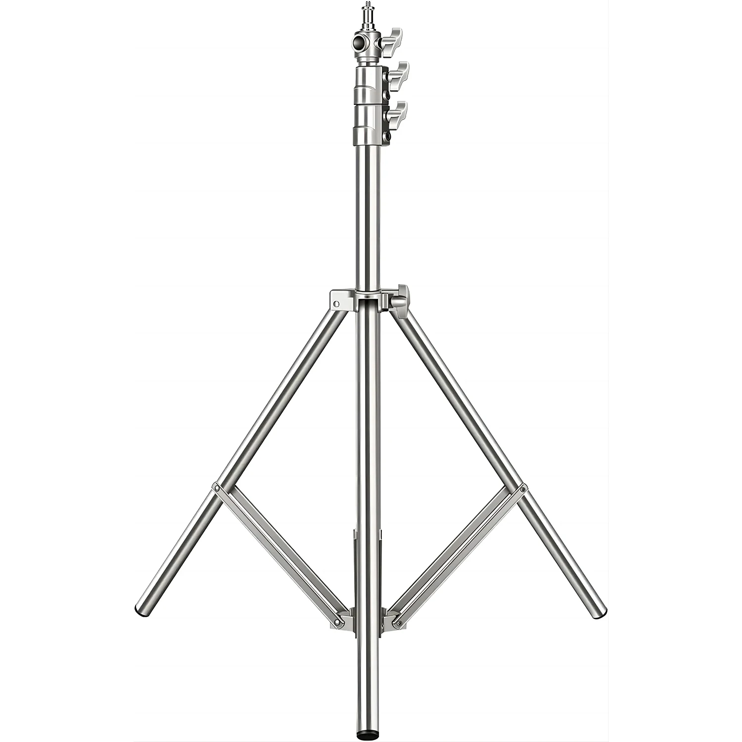 Stainless Steel Heavy Duty Light Stand Photography Studio Video Lighting Stands, Spring Cushioned Heavy Duty 2.8M Tripod Stand