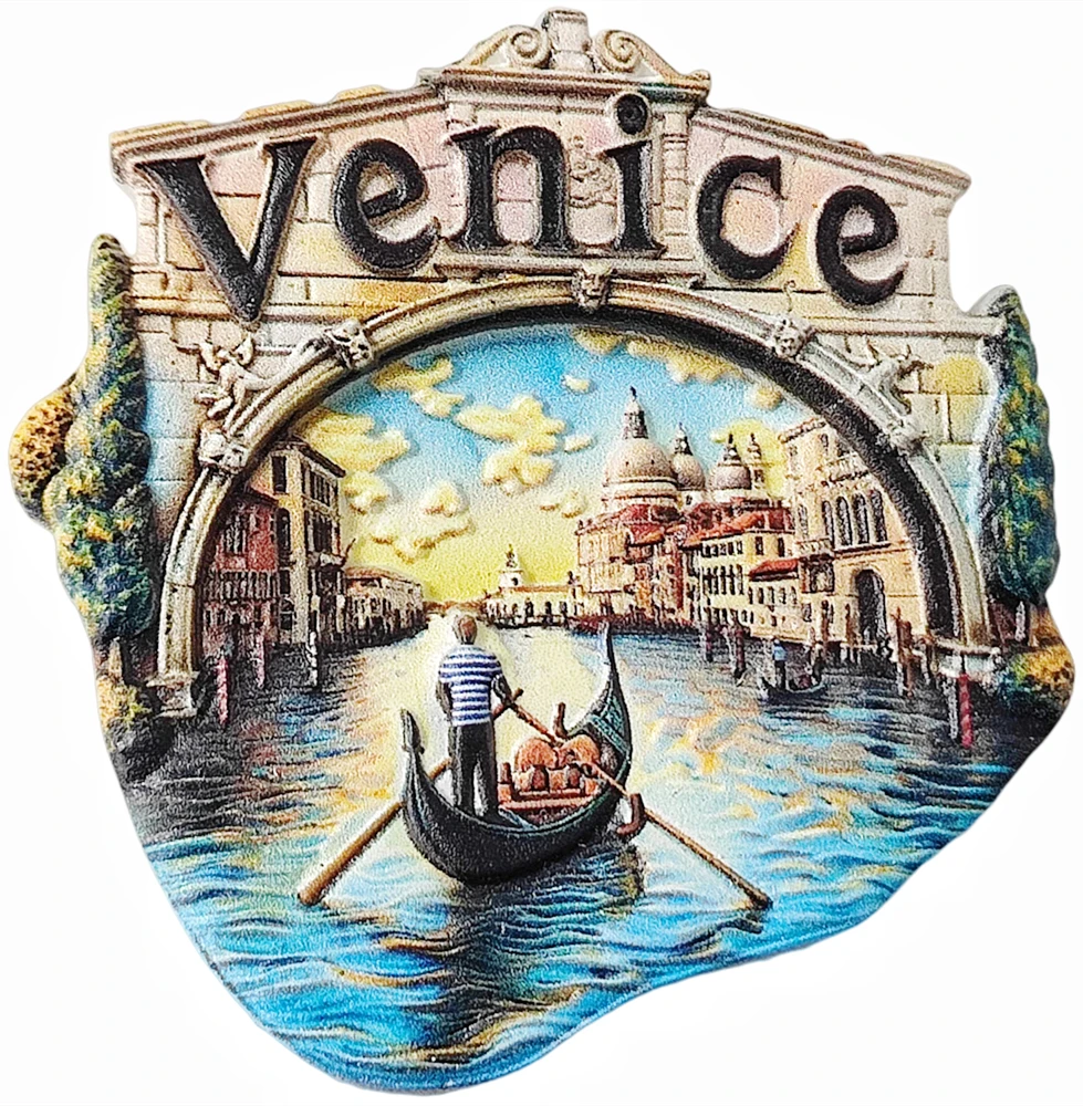 3D-Kühlschrankmagnet aus Venedig, Italien, Geschenk, Souvenir, Kunstharz, Kühlschrank, magnetische Aufkleber, Sammlung, Heimdekoration