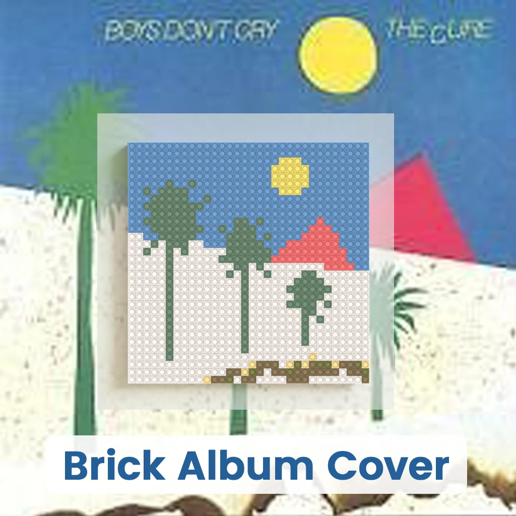 

T-The C-Cure Rock Group Album Poster DIY Creative Home Wall Decor Building Blocks Mosaic Pixel Art Brick Painting