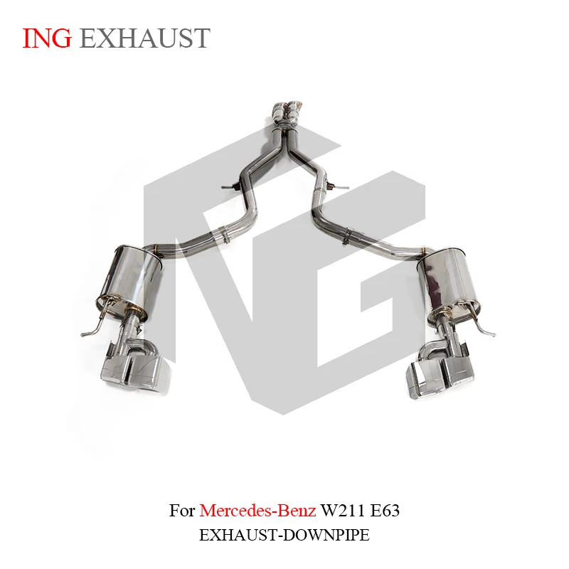 ING Performance Exhaust Stainless Steel Catback for Mercedes AMG BENZ E63 W211 V8 Without Valve Vehicle tools Car Accessories