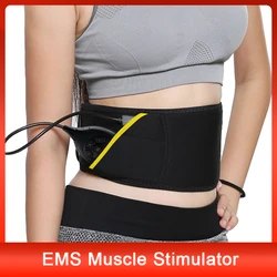 EMS Abdominal Trainer Abs Waist Massager Bodybuilding Muscle Stimulation Electric Belly Loss Weight Machine Slimming Equipment