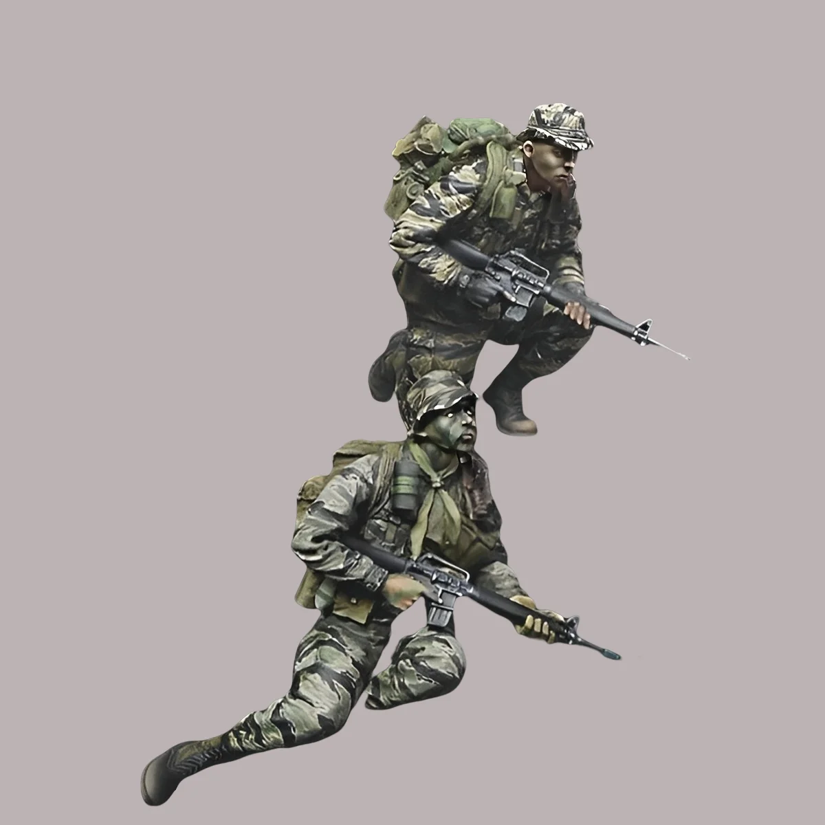 1/35 Resin unpainted model Kit, military theme, Vietnam War American commando soldiers unassembled and unpainted GK