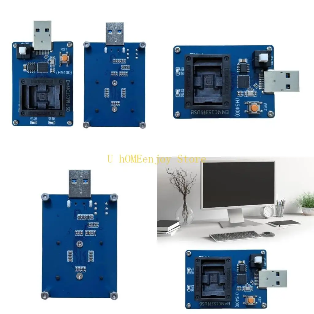 

B0KF Electronics USB Programming Base QBCX0219036 Burning Socket for Home Automation