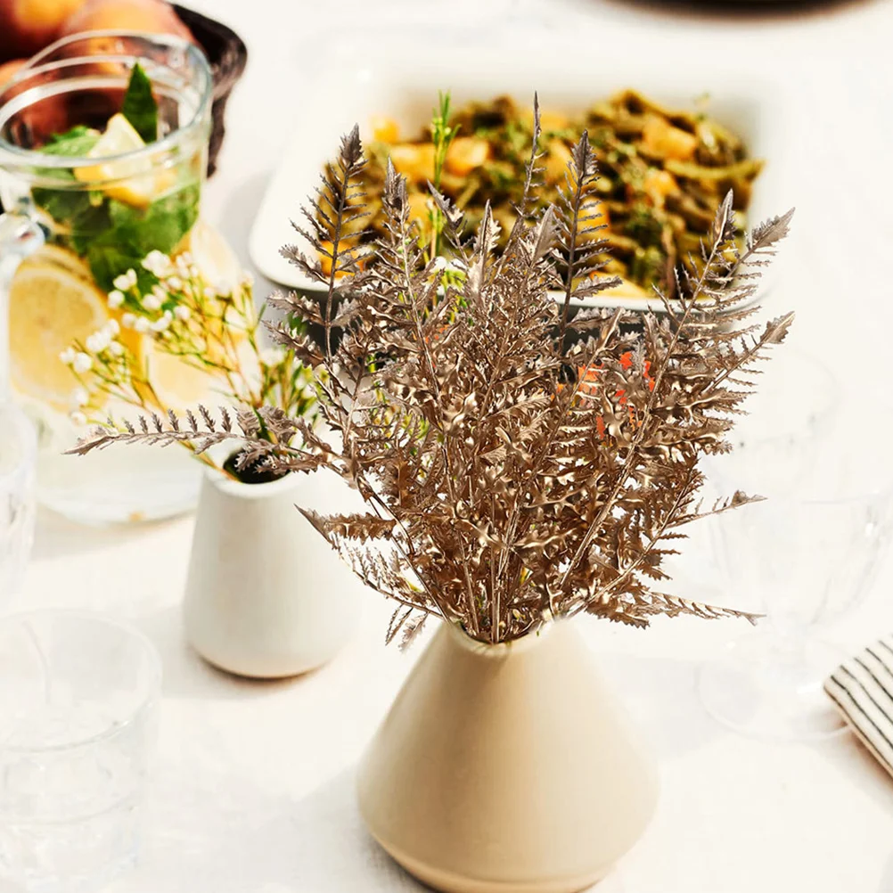 

3pcs Artificial Leaves For Christmas Decorations, Fake Leaves Wreath Making Supplies, Diy Christmas Ornaments, Floral