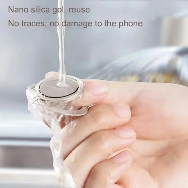 Extrem dünner Luxus-Handy-Sockelhalter aus Metall, universelles Telefon, magnetische Autohalterung, Ständer, Zubehör, Fingerring – Detail 5