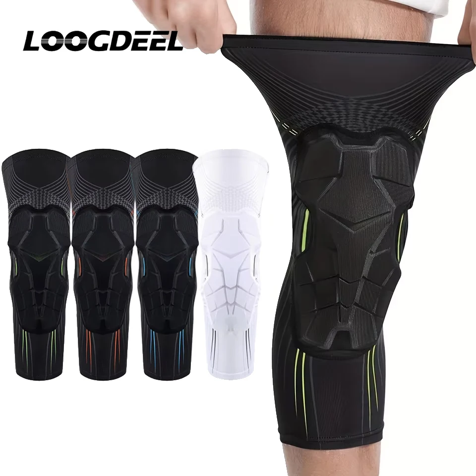 Loogdeel 1 Pcs Sports Crashproof Knee Support Pad Elastic Foam Football Knee Compression Sleeves Basketball Bicycle Protect